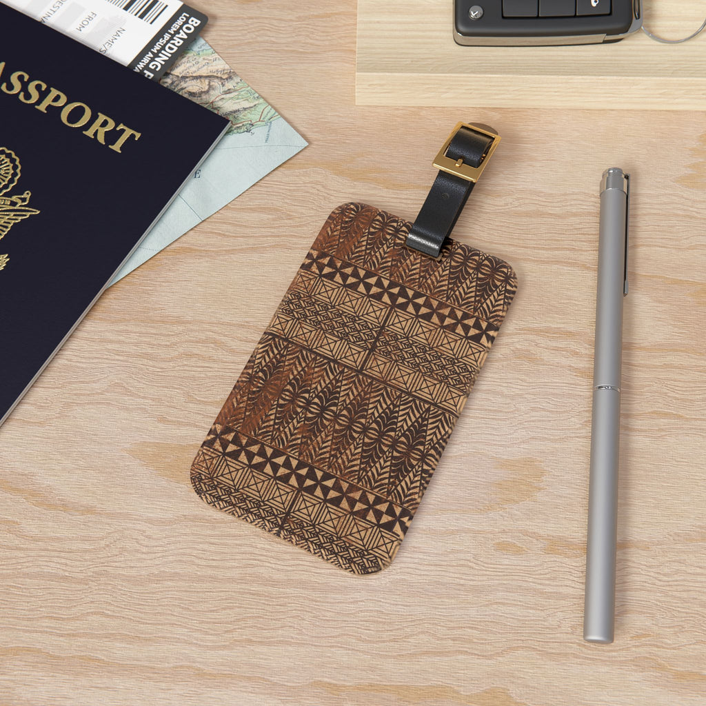 Tongan Ngatu Luggage Tag