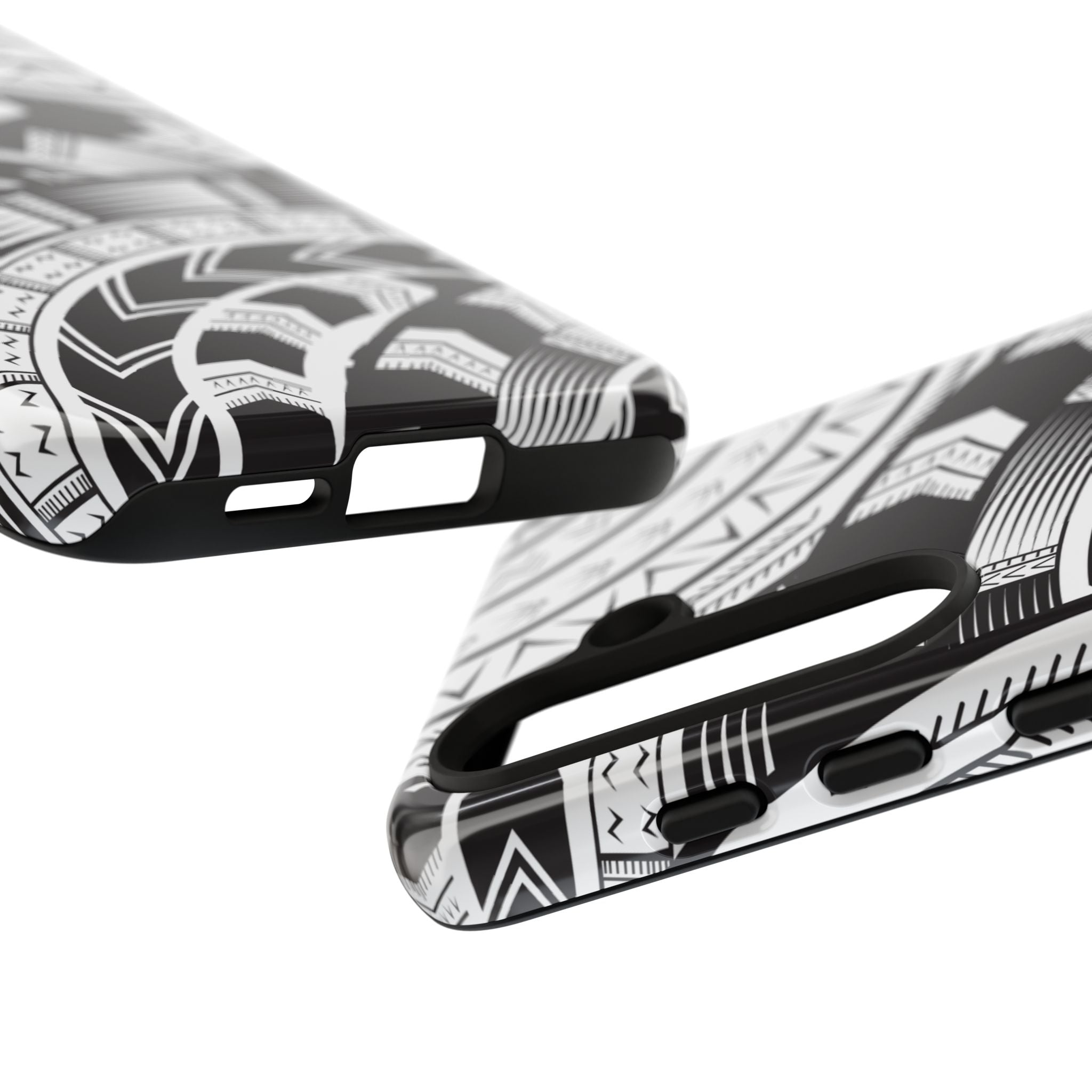 Black and White Tatau Phone Case