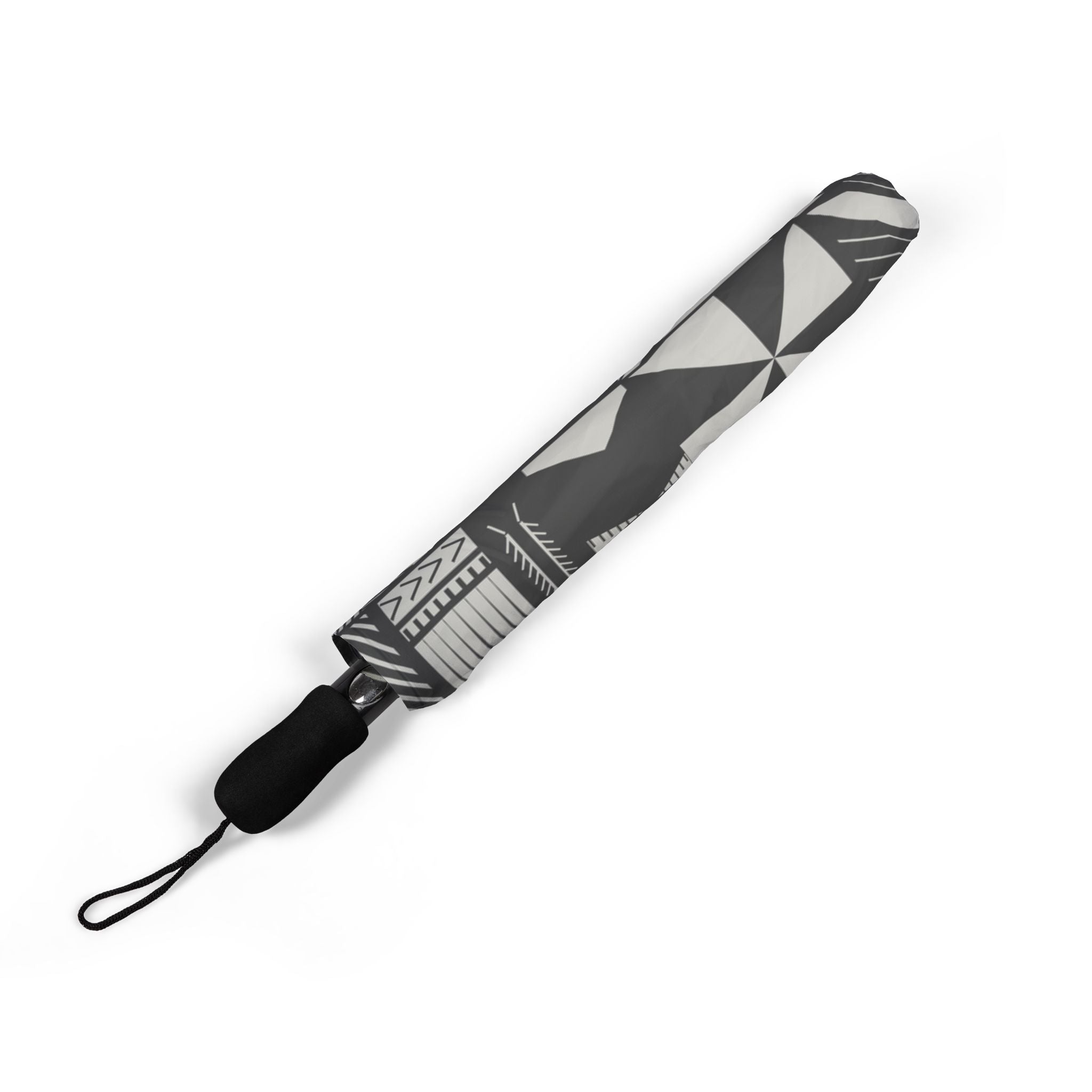 Maluelue (Black & Grey) Foldable Umbrella