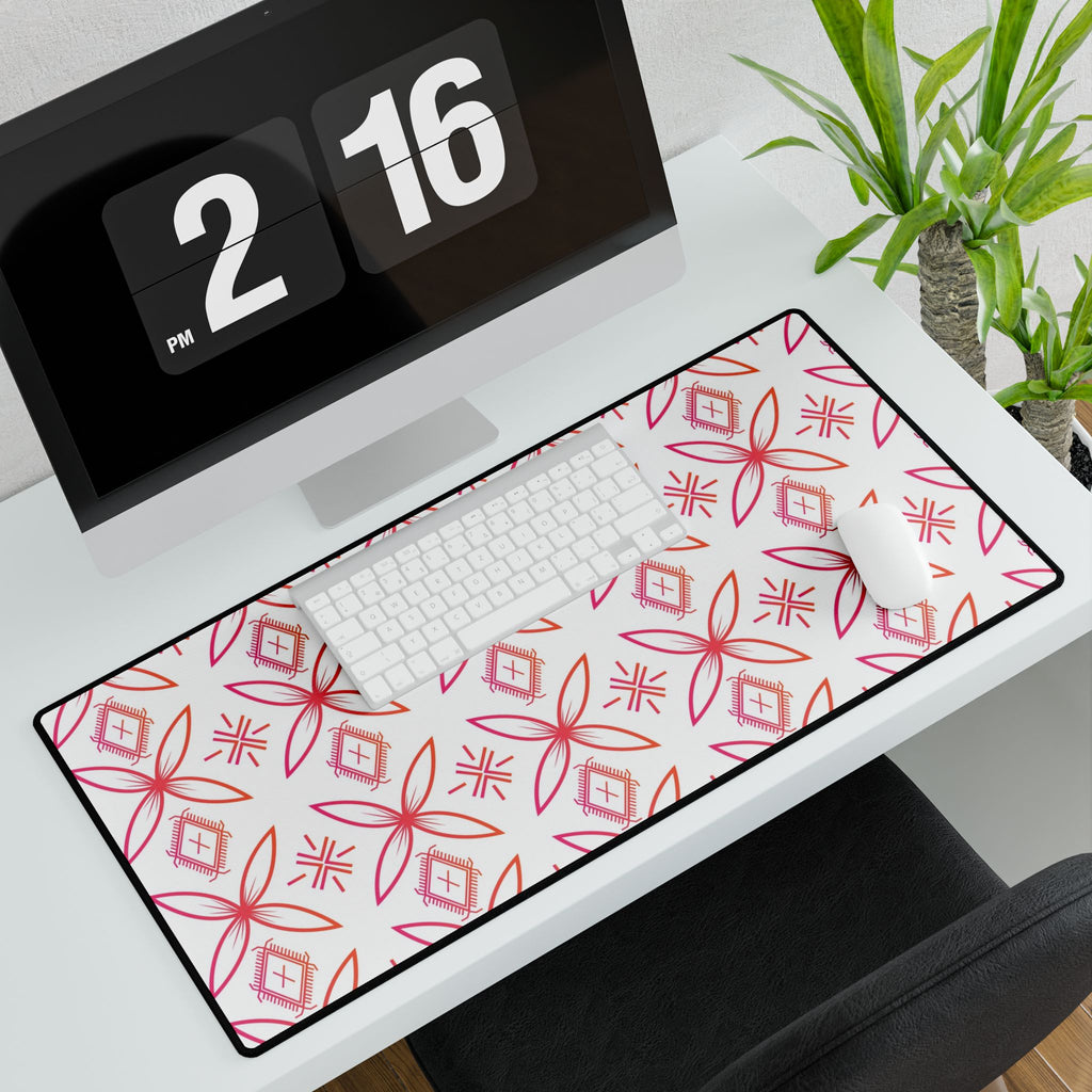 Fuli (Pink & Orange) Desk Mat