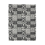 Maluelue (Black & Grey) Velveteen Plush Blanket