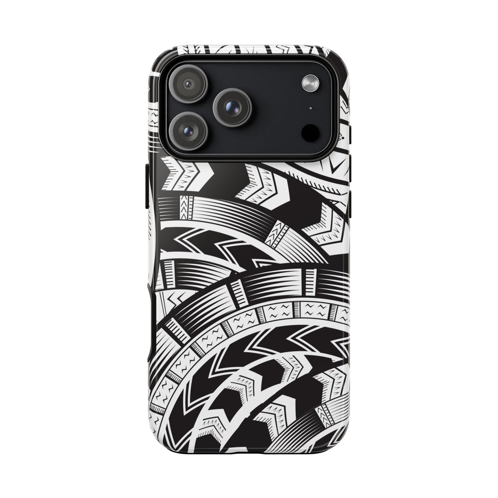 Black and White Tatau Phone Case