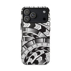 Black and White Tatau Phone Case