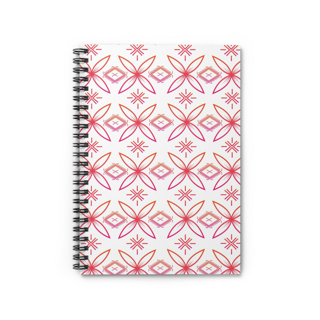 Fuli (Pink & Orange) Spiral Notebook