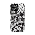 Black and White Tatau Phone Case