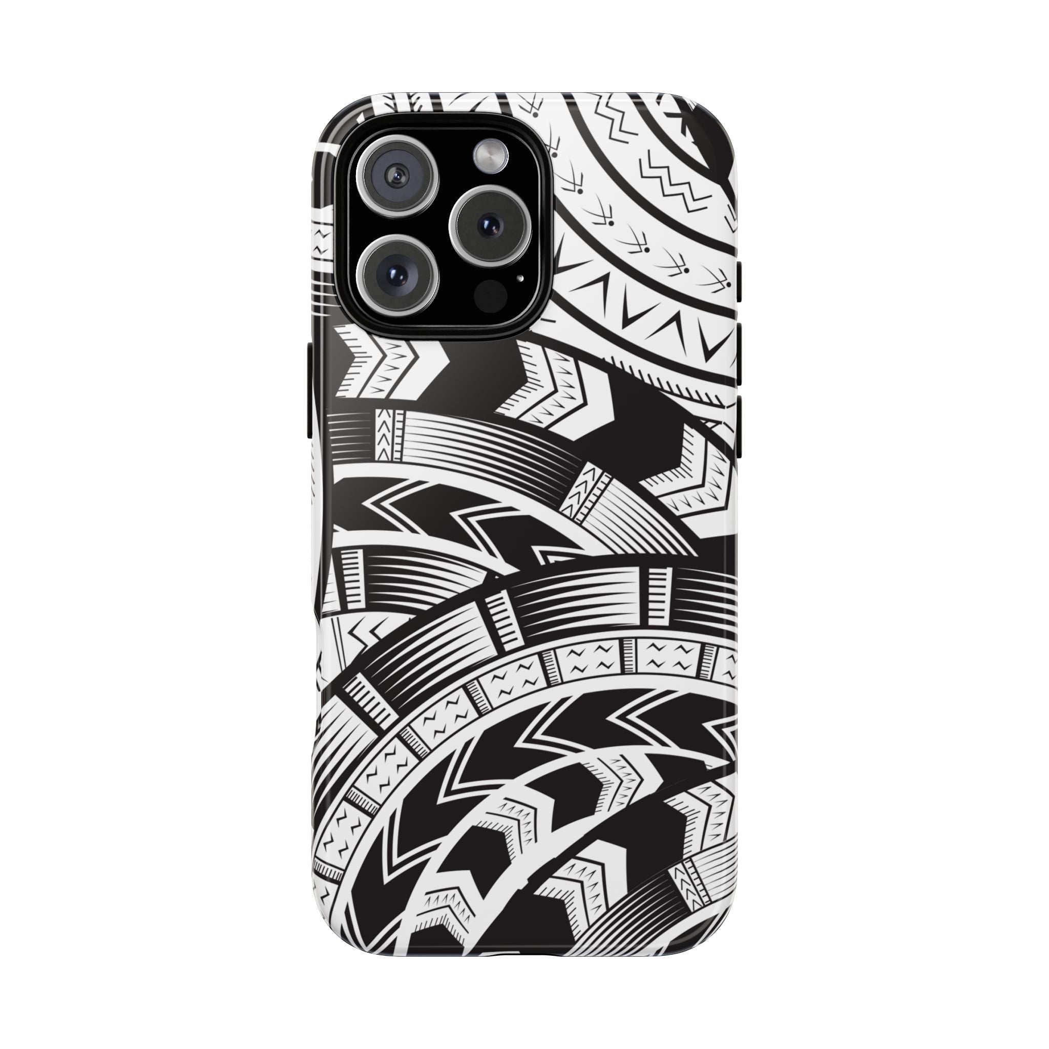 Black and White Tatau Phone Case