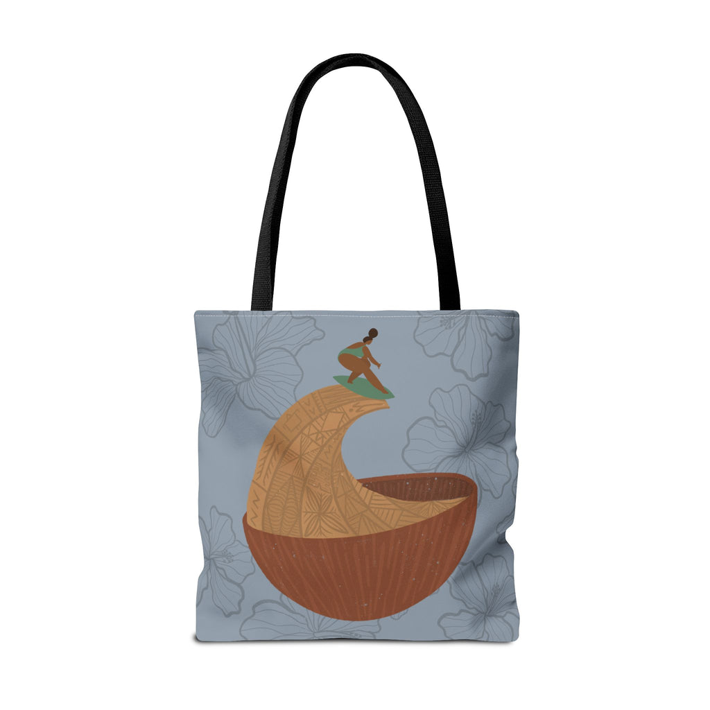 Surfing Kava Queen Tote Bag