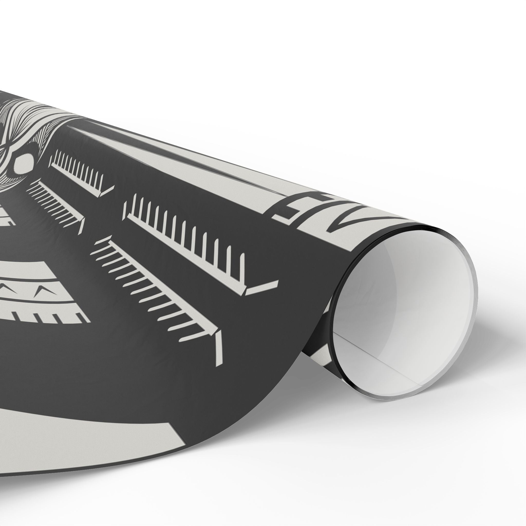 Maluelue (Black & Grey) Wrapping Paper