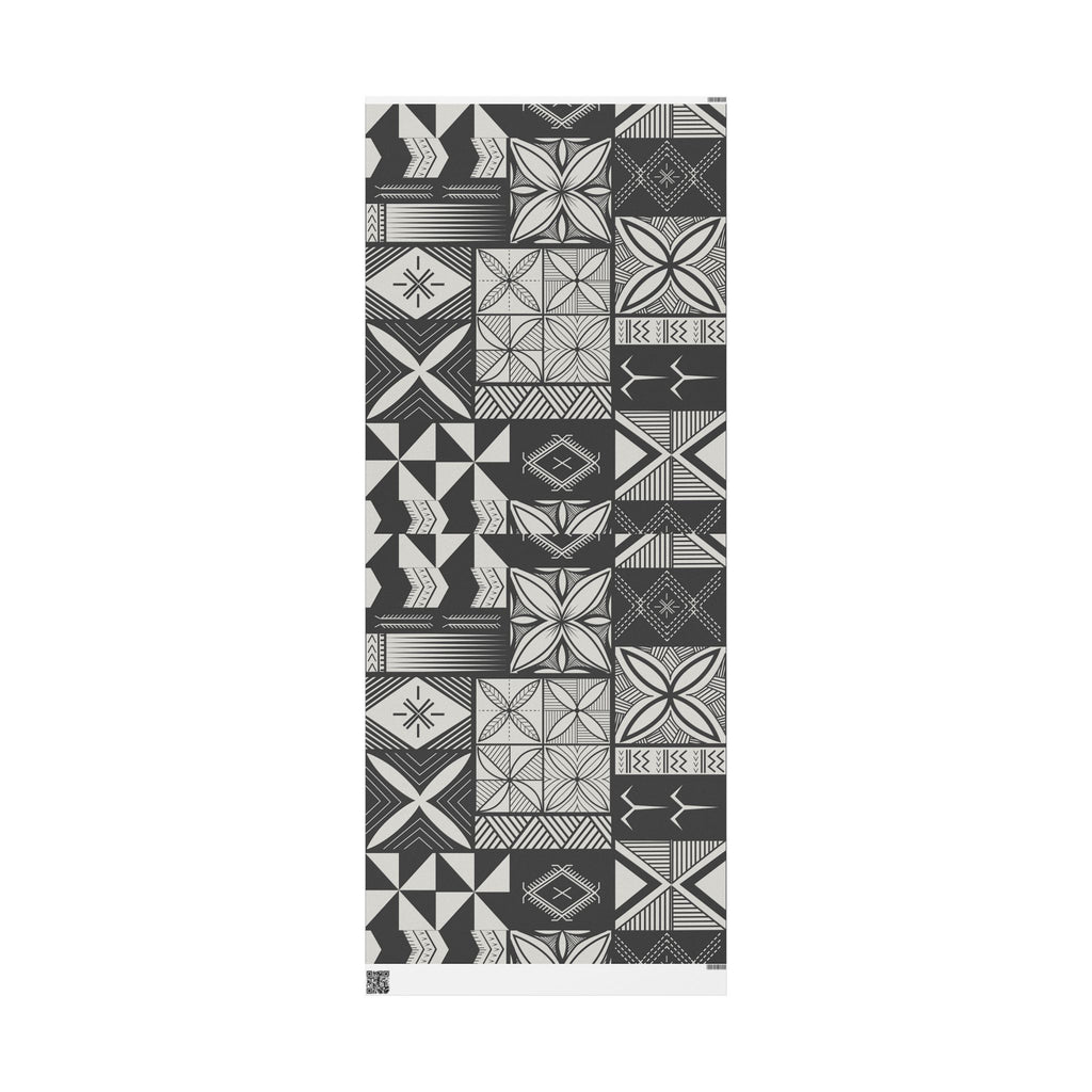 Maluelue (Black & Grey) Wrapping Paper