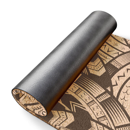 Black and White Tatau Door Mat
