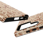 Manu Brown Tribal Paw Print Phone Case — Patterned All-Over-Print Phone Case