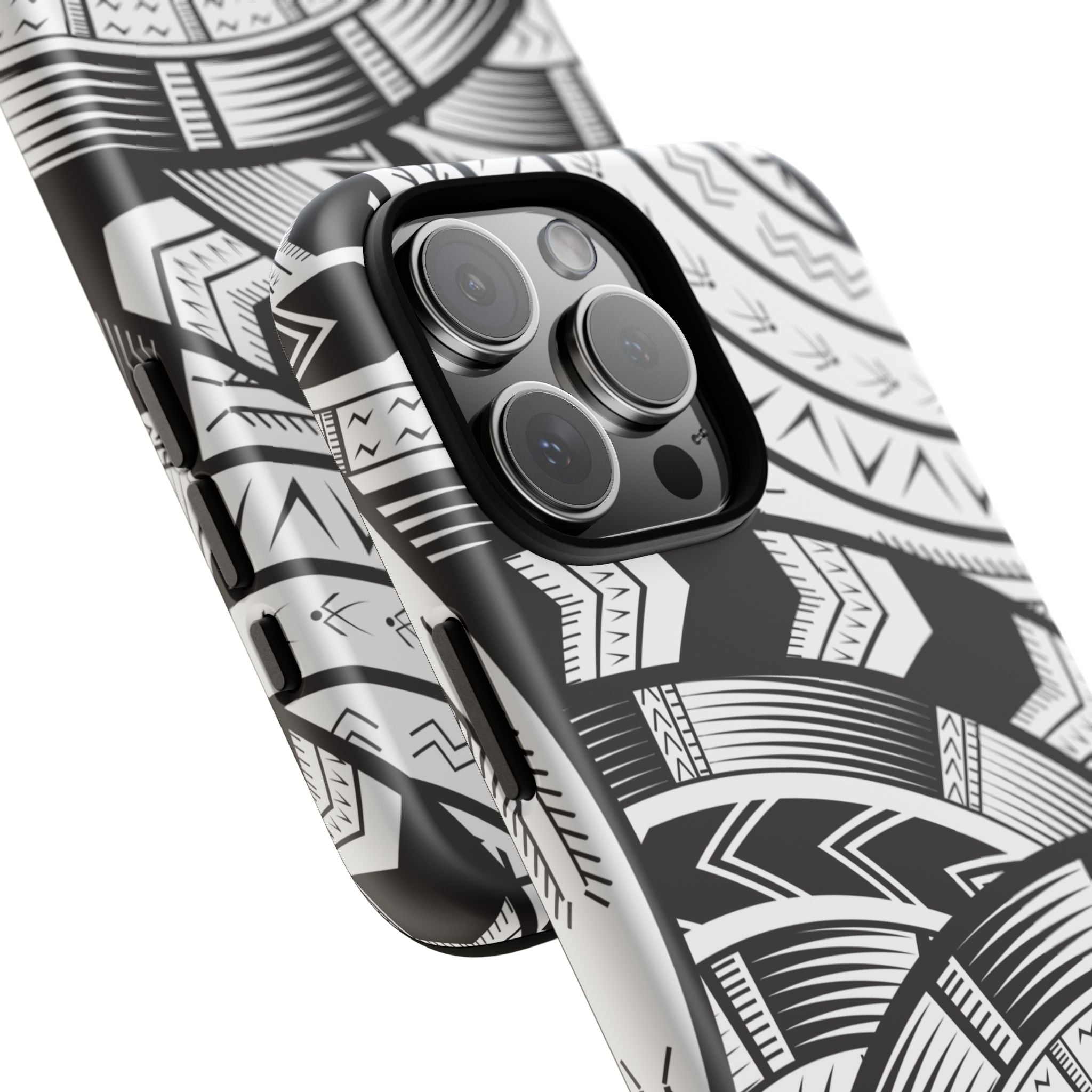 Black and White Tatau Phone Case