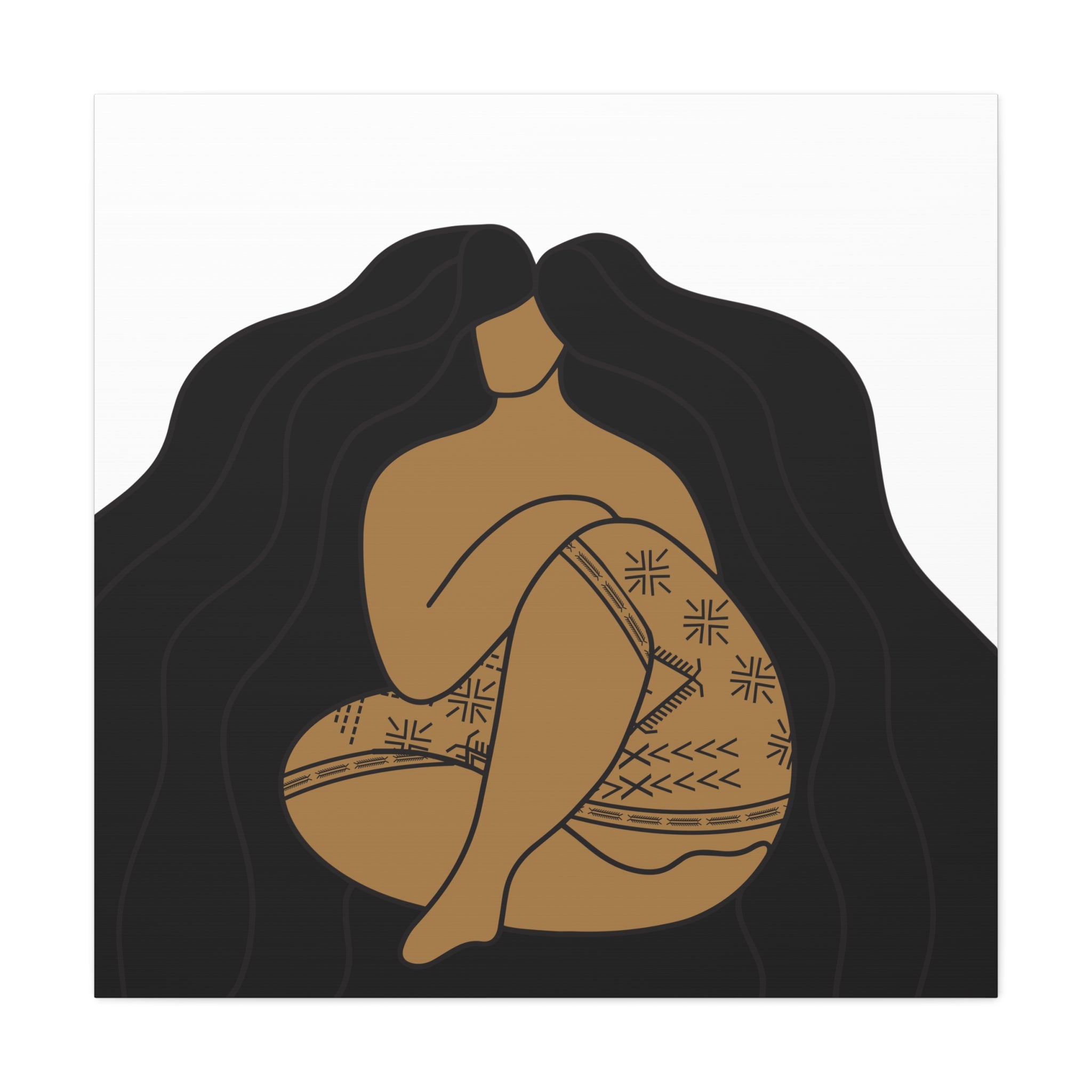 Samoan Malu and Long Hair Don't Care Canvas