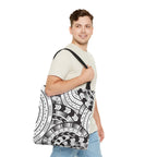 Black and White Tatau Tote Bag