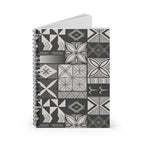 Maluelue (Black & Grey) Spiral Notebook