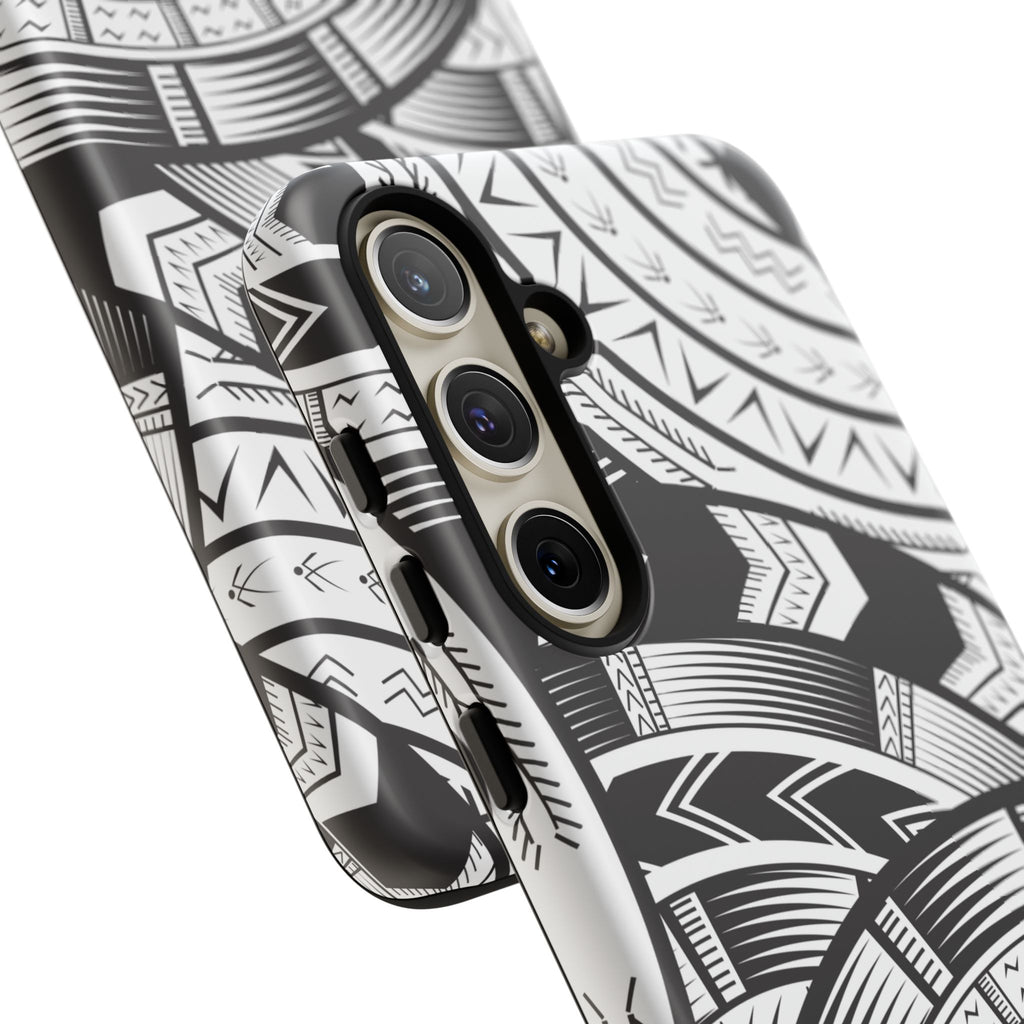 Black and White Tatau Phone Case