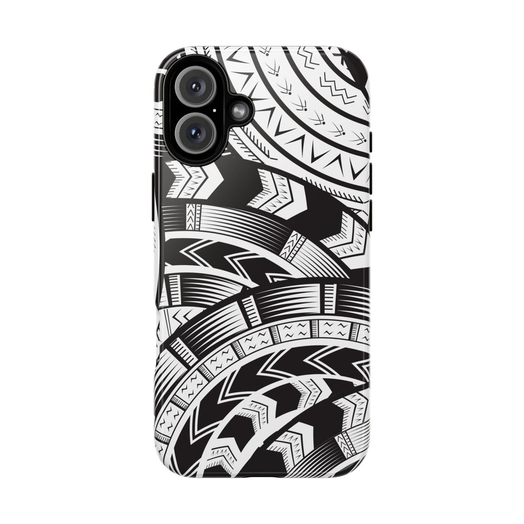 Black and White Tatau Phone Case
