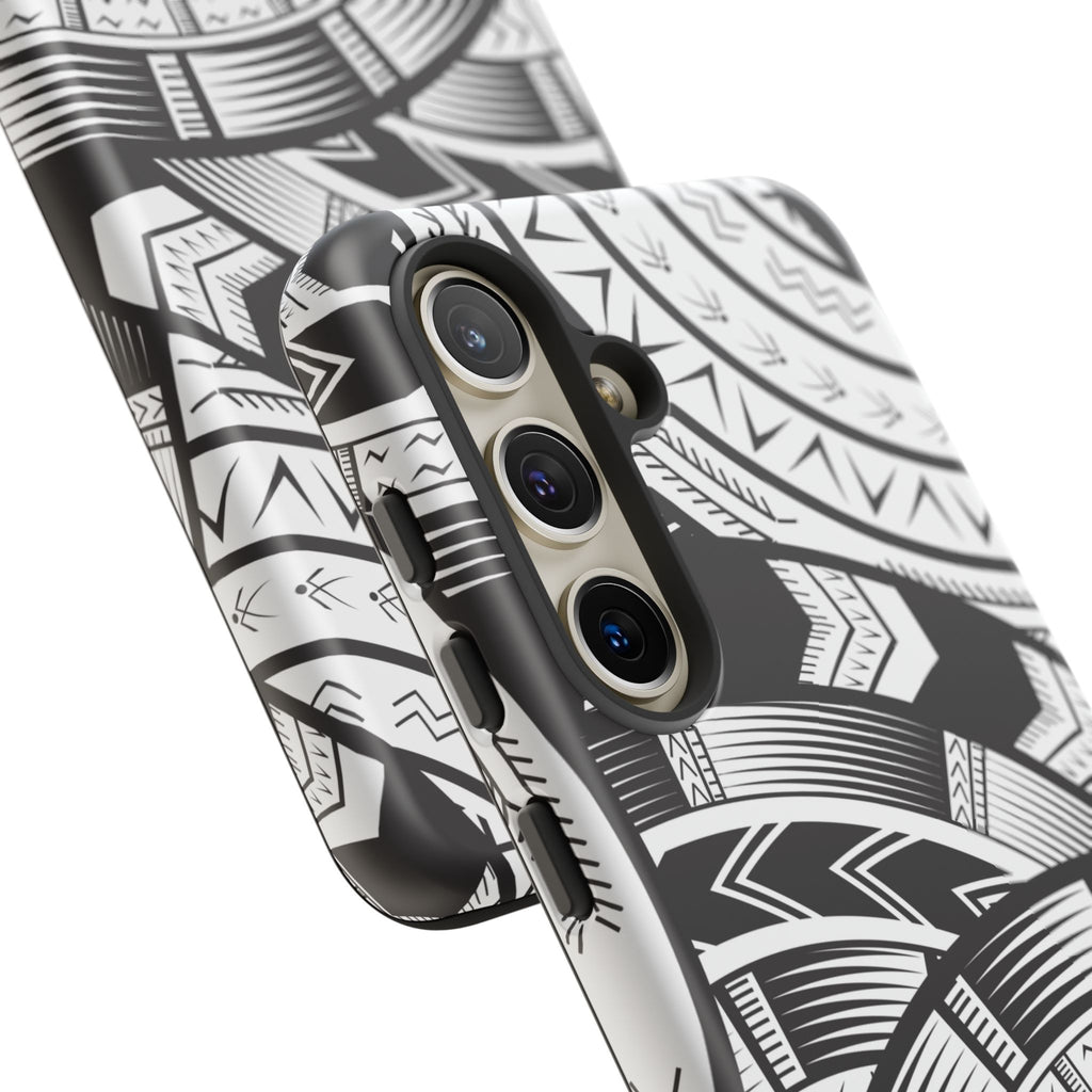 Black and White Tatau Phone Case