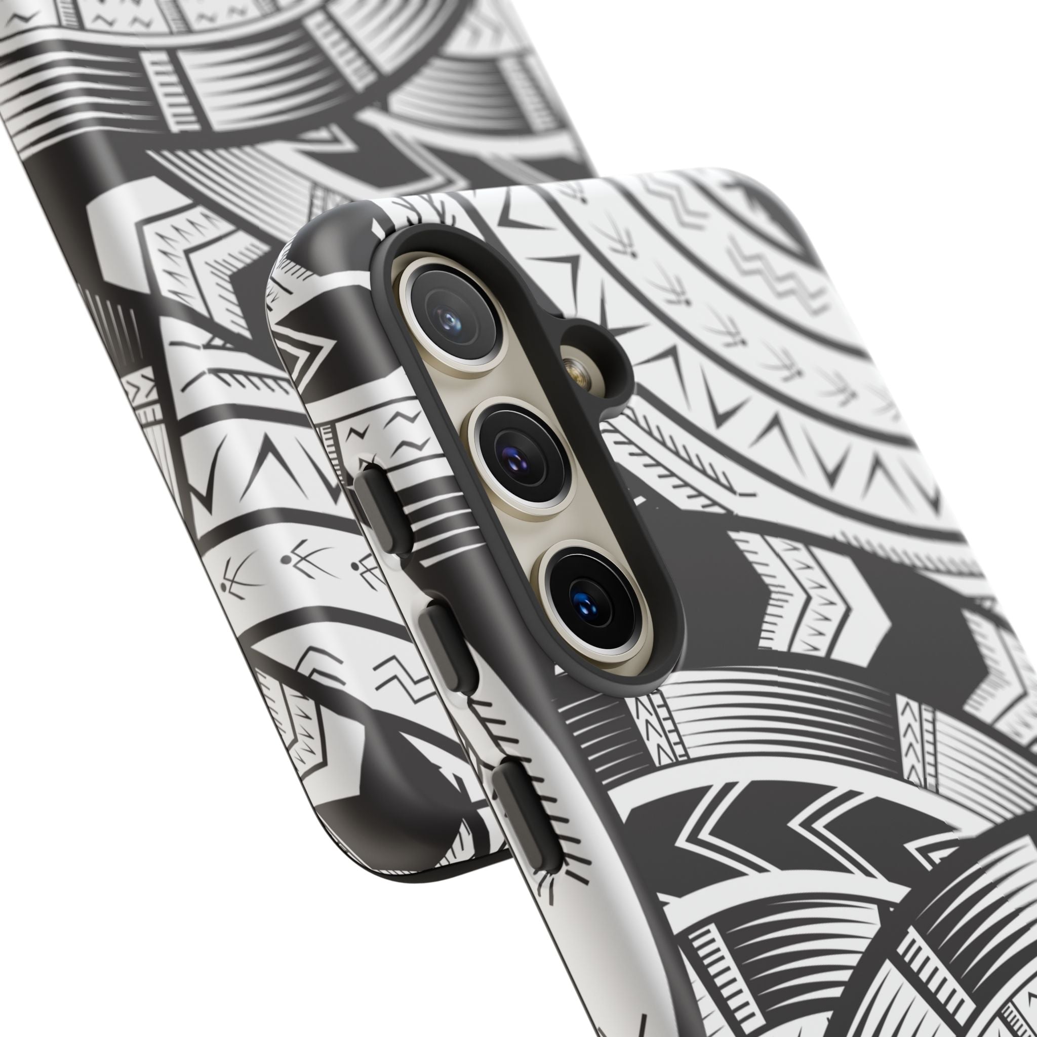 Black and White Tatau Phone Case