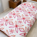 Fuli (Pink & Orange) Velveteen Plush Blanket