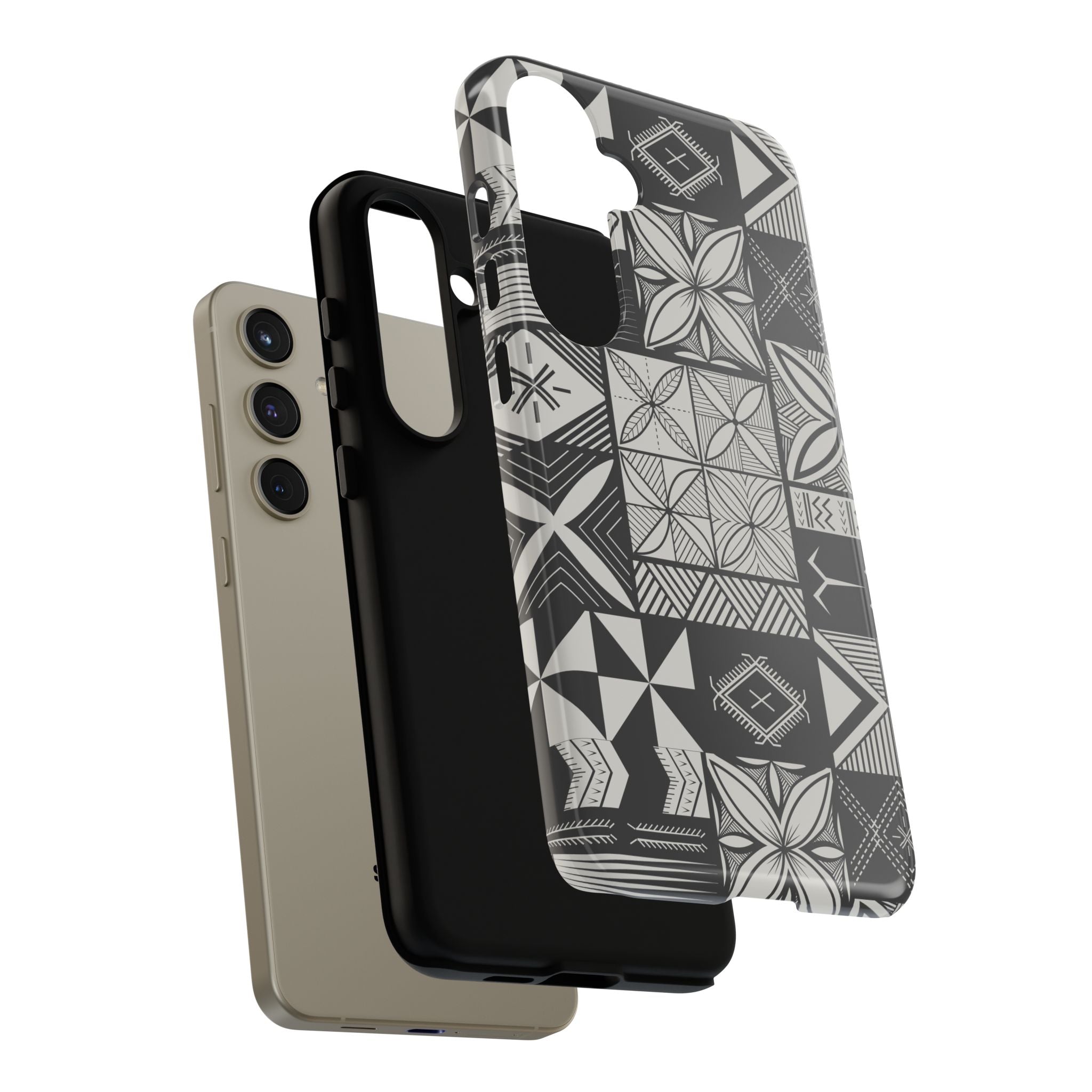 Maluelue (Black & Grey) Phone Case