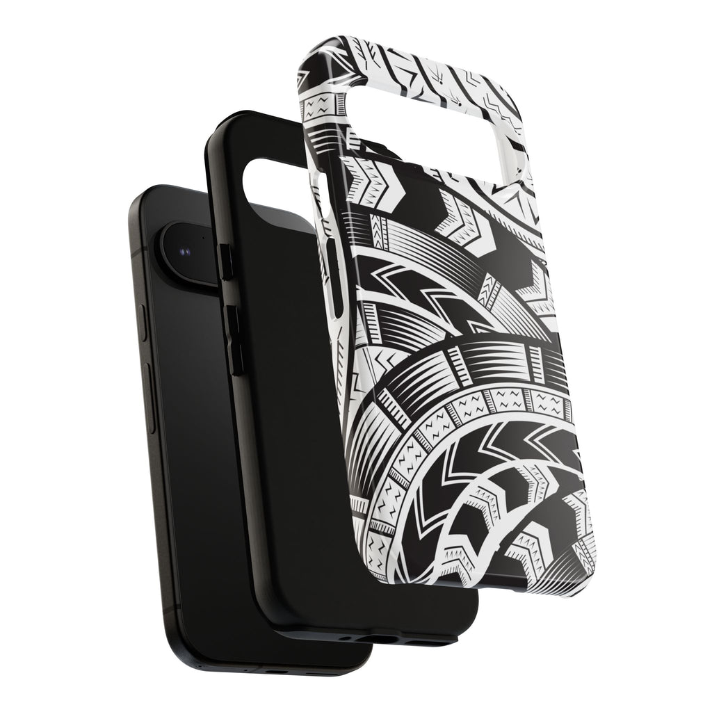 Black and White Tatau Phone Case
