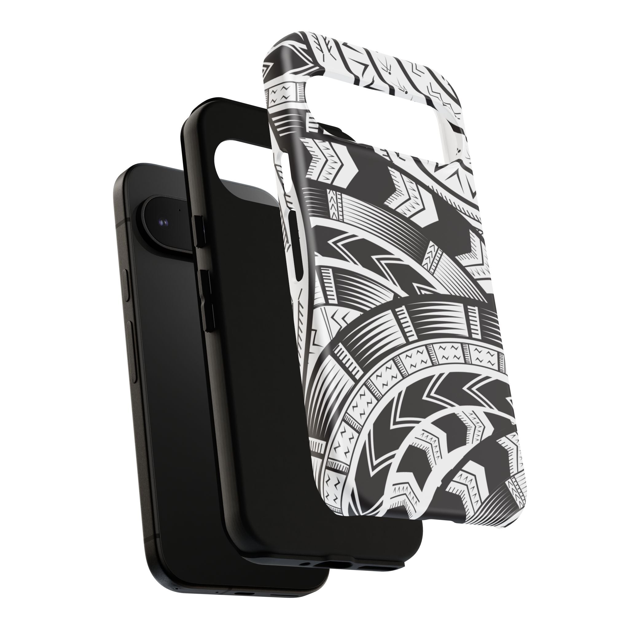 Black and White Tatau Phone Case