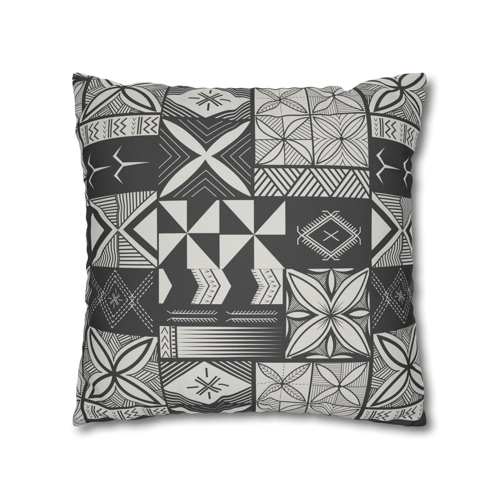 Maluelue (Black & Grey) Square Pillow Case
