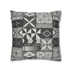 Maluelue (Black & Grey) Square Pillow Case