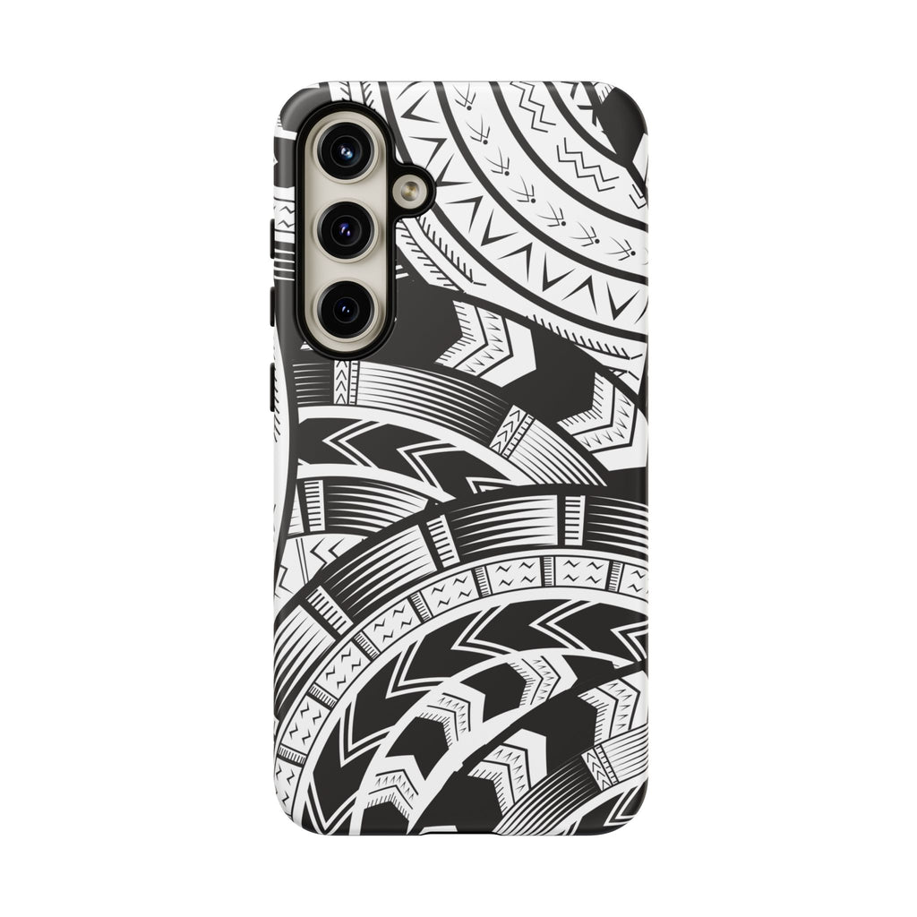 Black and White Tatau Phone Case