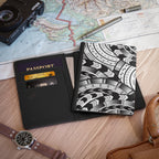Black and White Tatau  Passport Cover