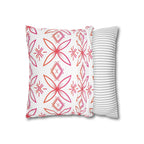 Fuli (Pink & Orange) Square Pillow Case
