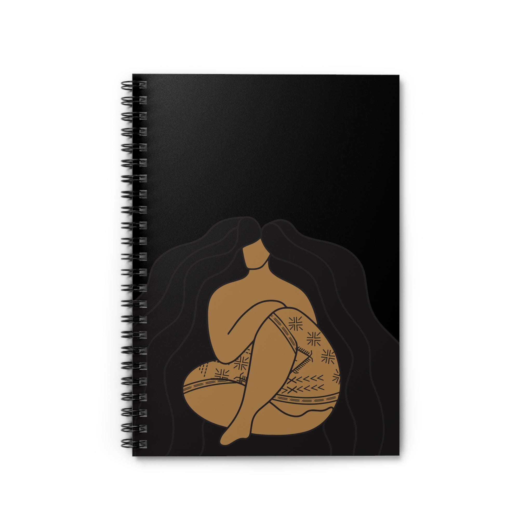 Samoan Malu and Long Hair Don't Care Spiral Notebook