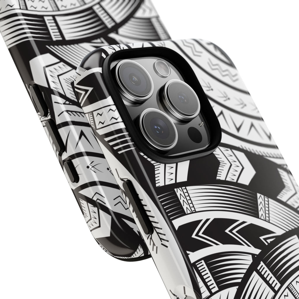 Black and White Tatau Phone Case