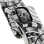 Black and White Tatau Phone Case