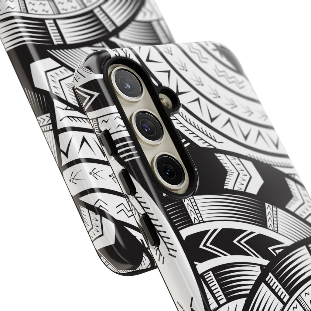 Black and White Tatau Phone Case