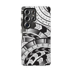 Black and White Tatau Phone Case
