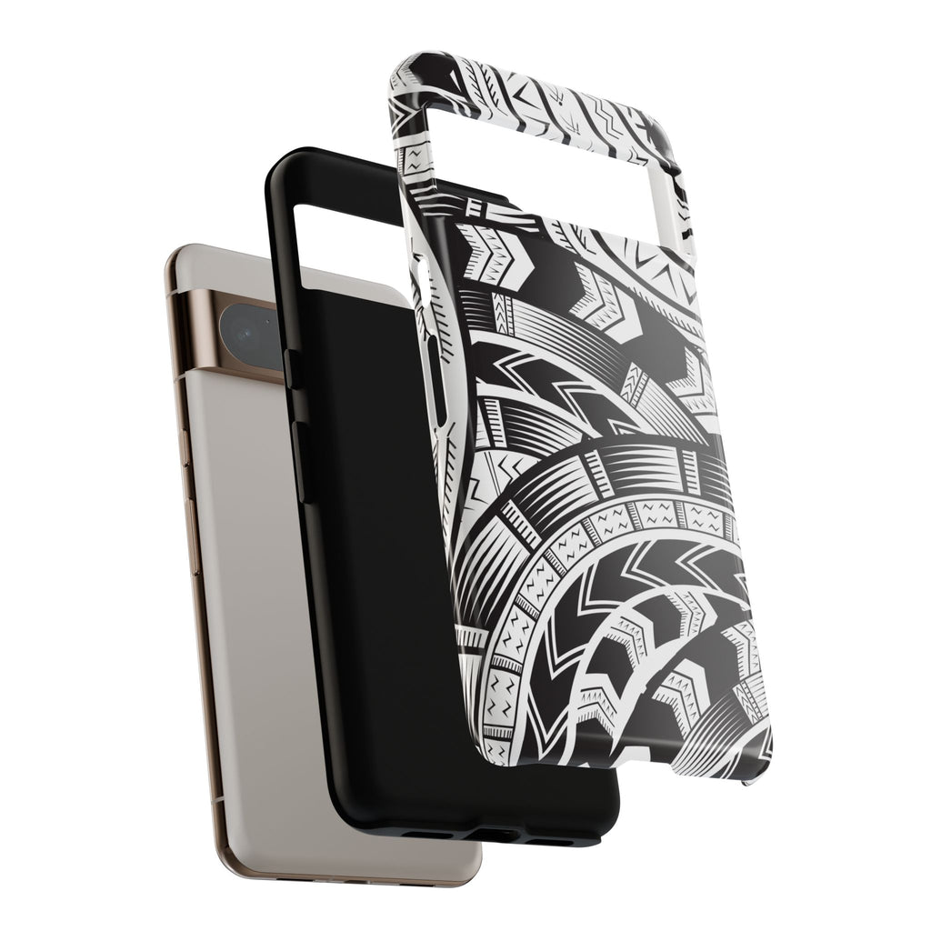 Black and White Tatau Phone Case